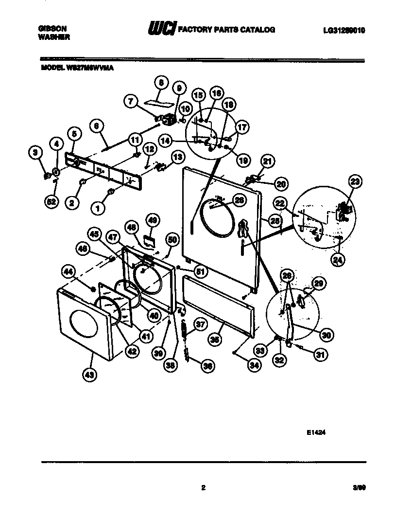 FRONT PANEL AND DOOR PARTS