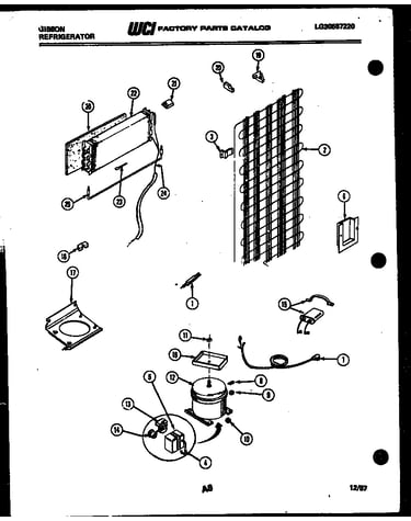 System and automatic defrost parts