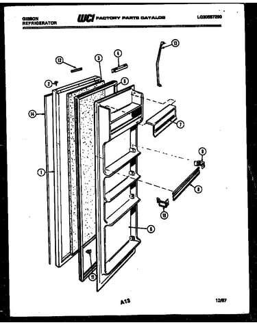 Refrigerator door parts