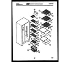 Gibson RS19F6WS1A shelves and supports diagram
