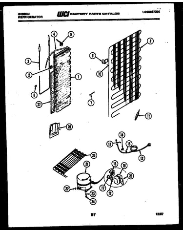System and automatic defrost parts