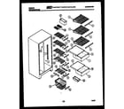 Gibson RS22F7WU1B shelves and supports diagram