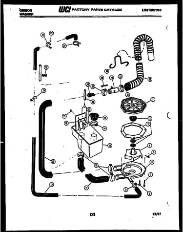 Drain and recirculate parts