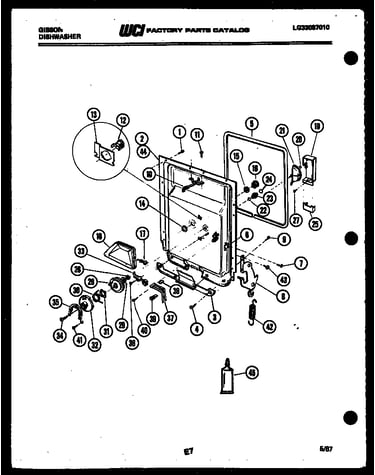 Inner door parts