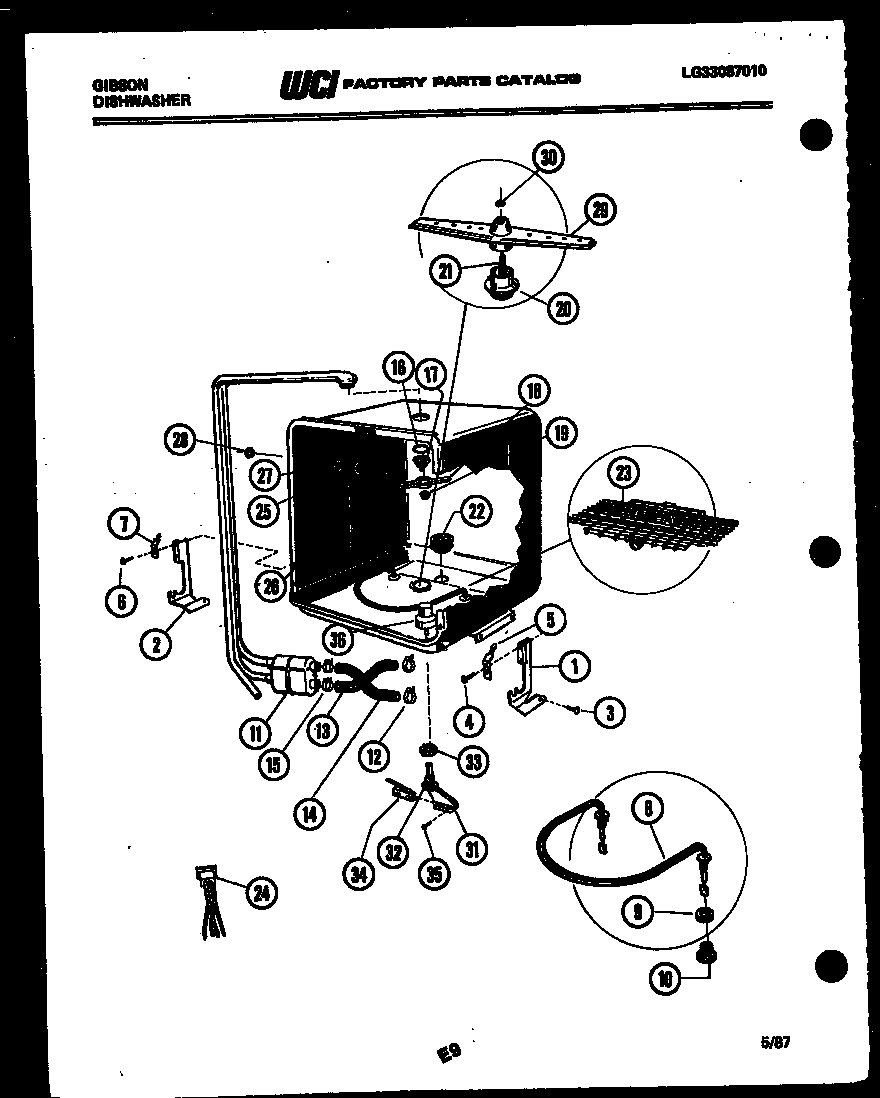 Inner tub parts