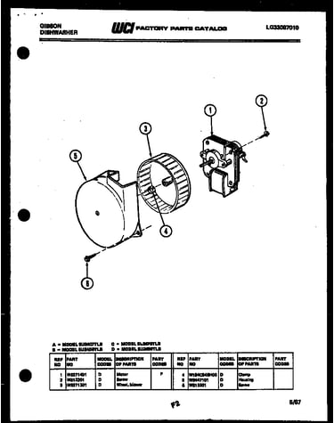 Power dry motor and parts