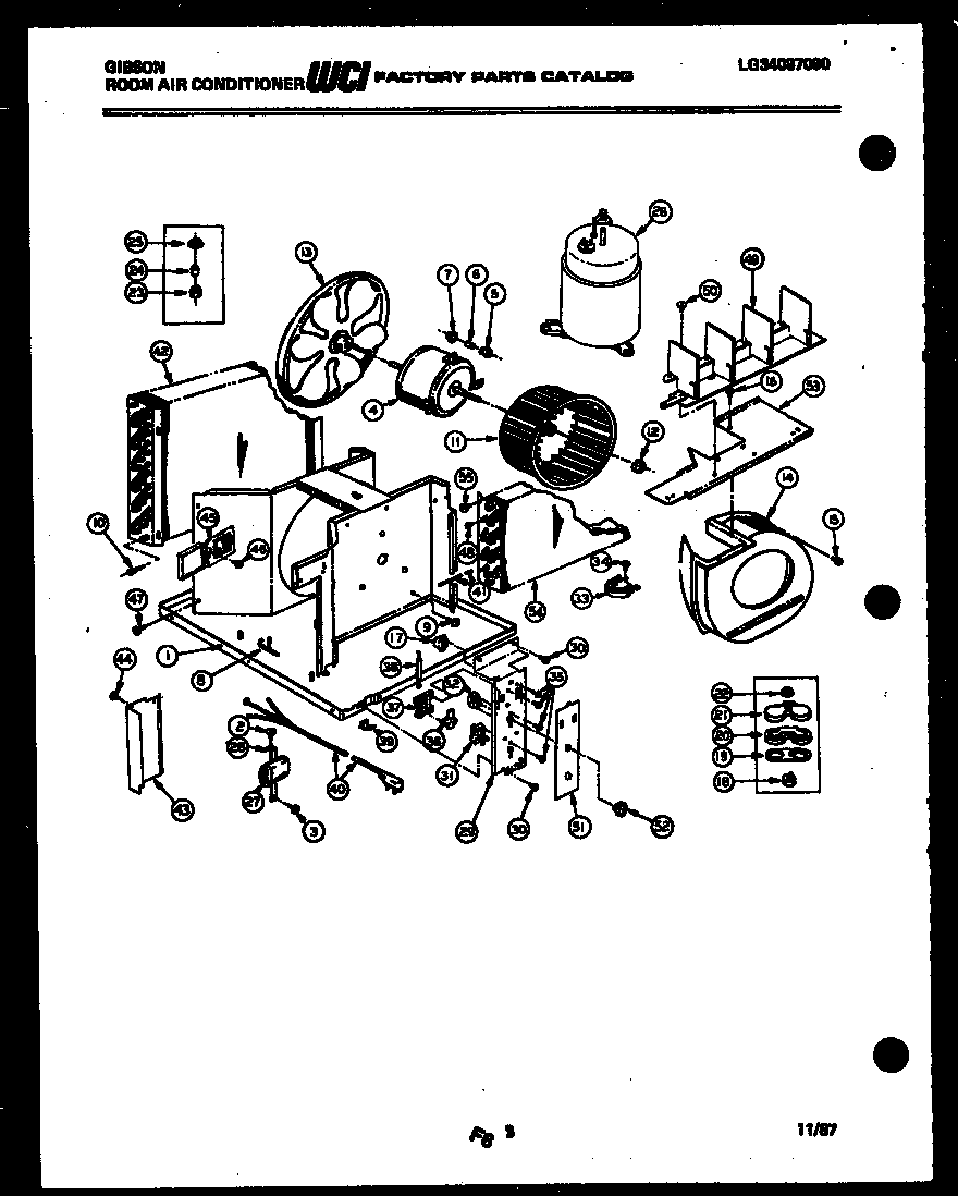 Electrical and air handling parts