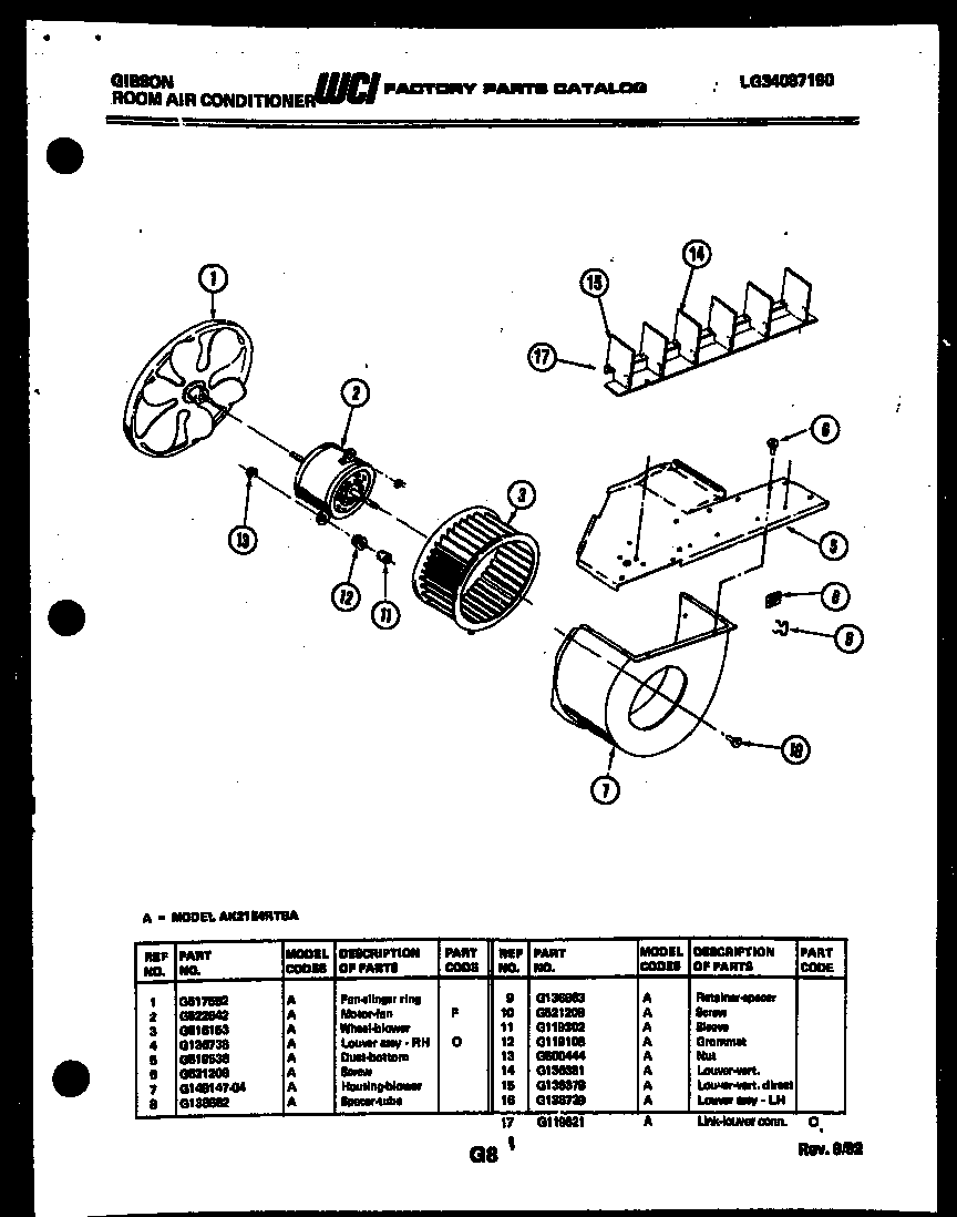 Air handling parts