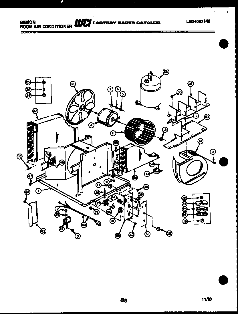 Electrical and air handling parts