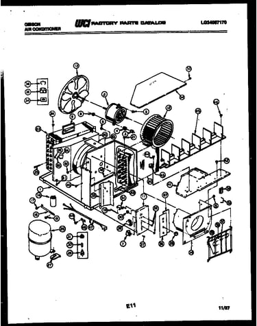 Electrical and air handling parts