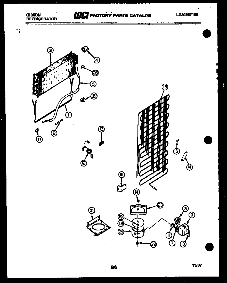 System and automatic defrost parts