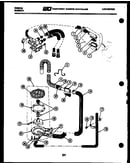Pump, water valve and water inlet