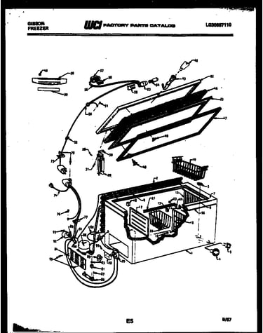Chest freezer parts