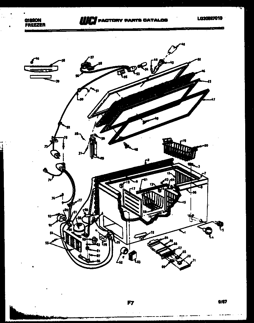 Chest freezer parts