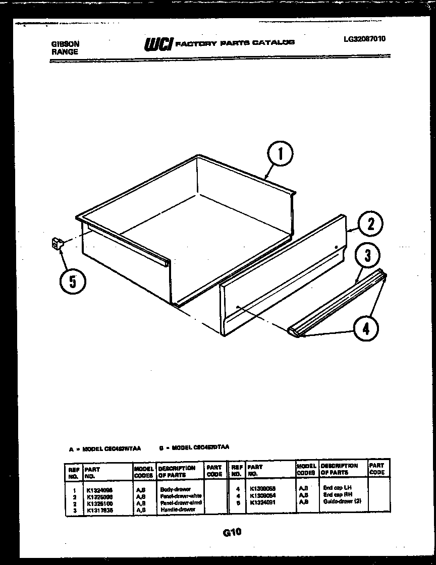 DRAWER PARTS