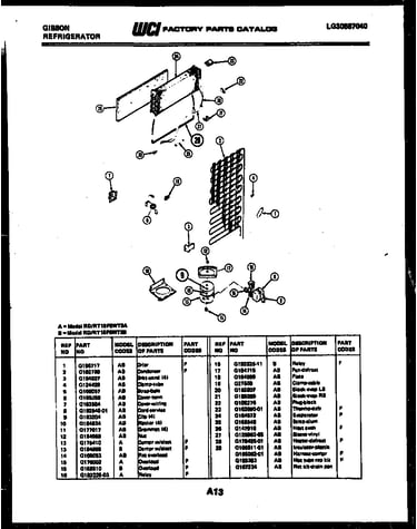System and automatic defrost parts