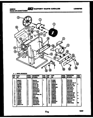 Electrical and air handling parts