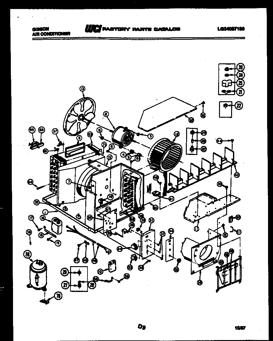Electrical and air handling parts