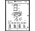Gibson AK14C6RVA cabinet and installation parts diagram