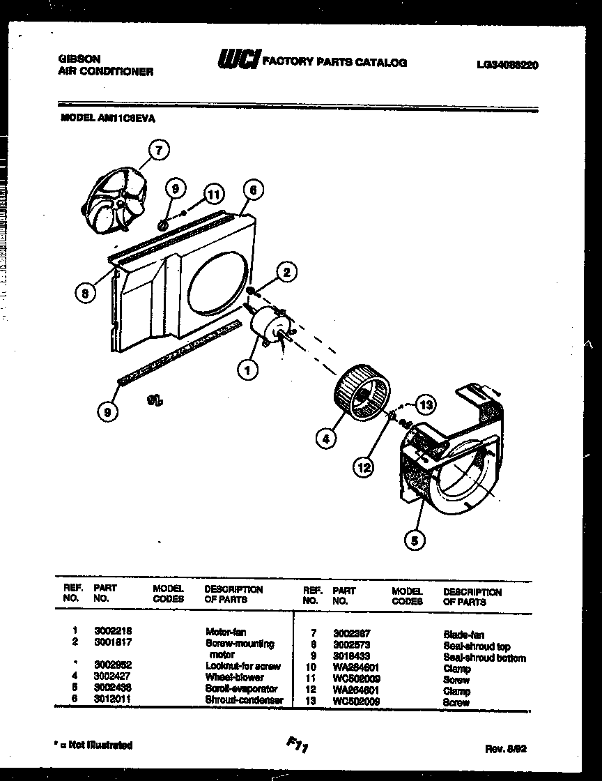Air handling parts