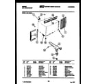 Gibson AM11C6EVA cabinet and installation parts diagram