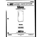 Gibson RD14F2WV2B cover page diagram