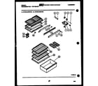 Gibson RT14F2WV2B shelves and supports diagram