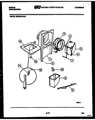 Water and condensing parts
