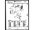 Gibson AM11C4EVA cabinet and installation parts diagram
