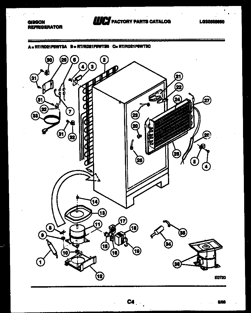 System and automatic defrost parts