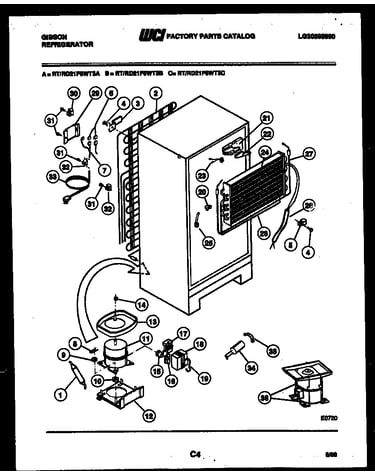 System and automatic defrost parts
