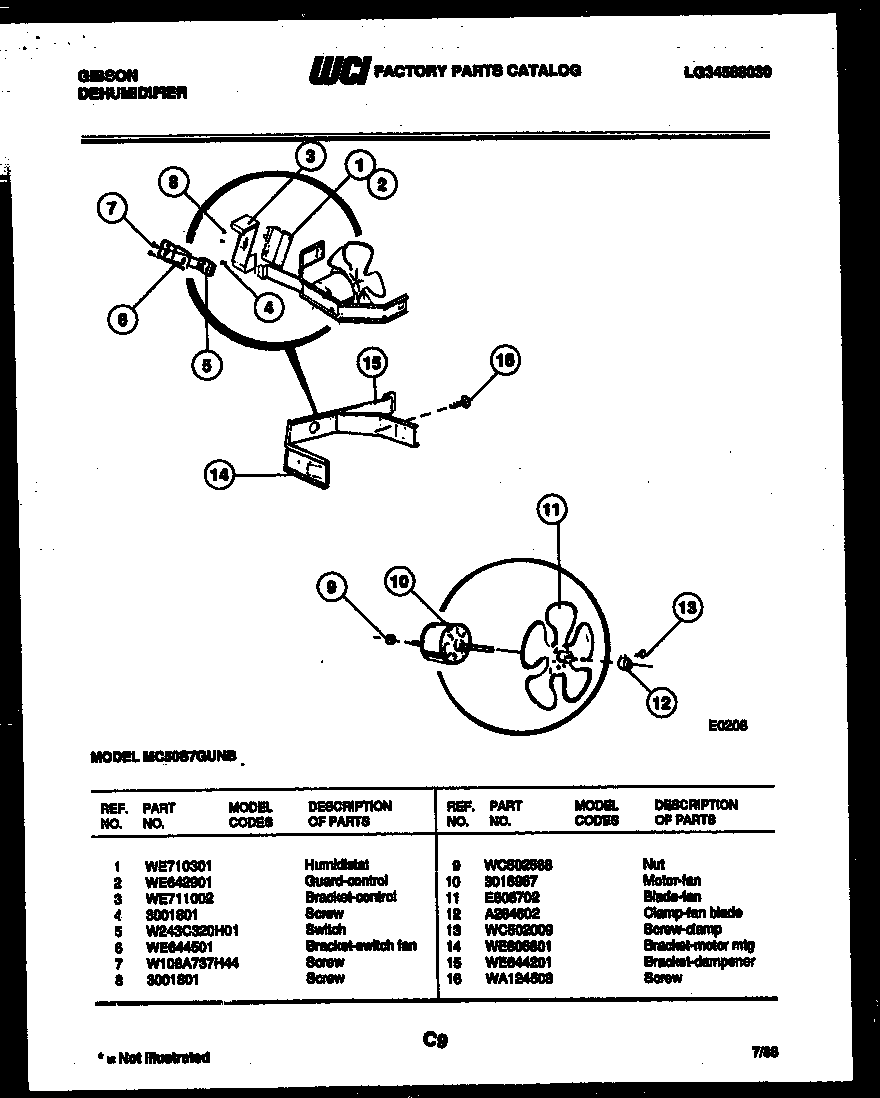 Air control parts