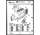 Gibson AL08B4EVA cabinet and installation parts diagram