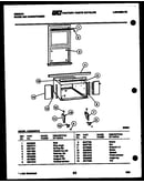 Cabinet and installation parts