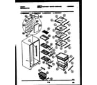 Gibson RS22F9WS1C shelves and supports diagram