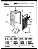 Cabinet and control parts