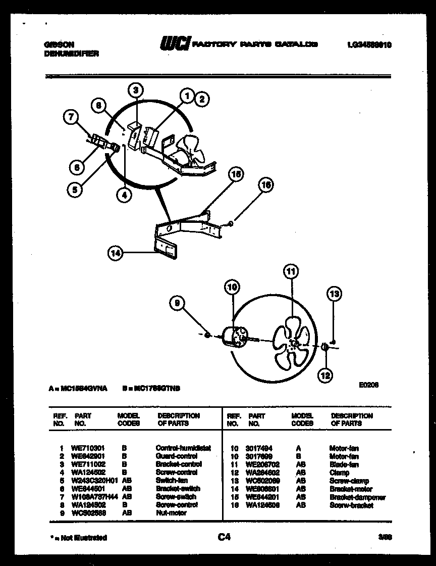 Air control parts