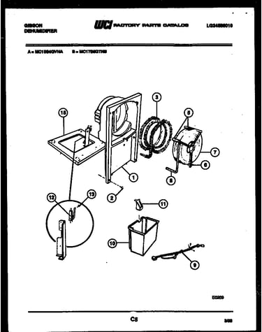 Water and condensing parts