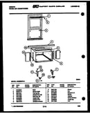 Cabinet and installation parts