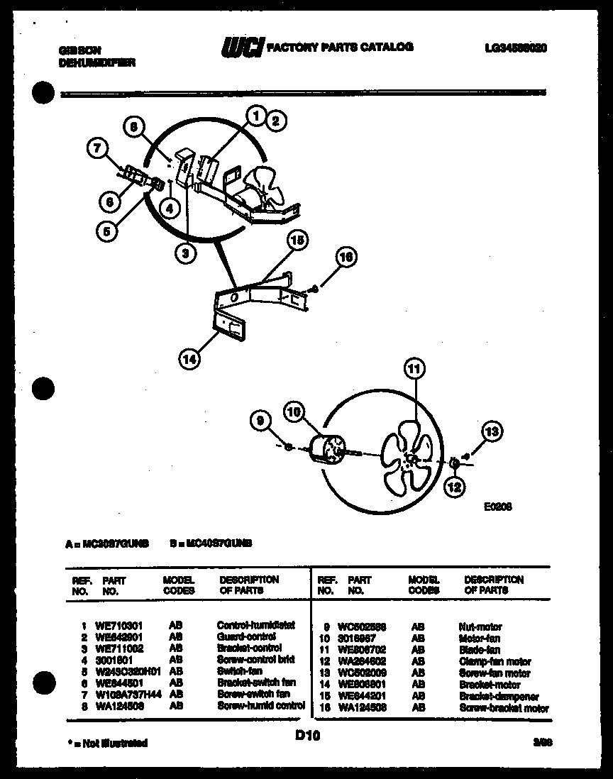 Air control parts