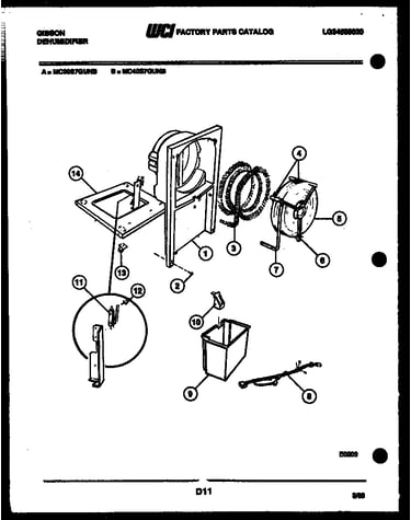 Water and condensing parts