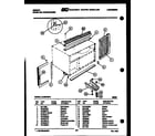 Gibson AL08C4EVA cabinet and installation parts diagram
