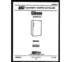 Gibson RM18F6WS1D cover page diagram