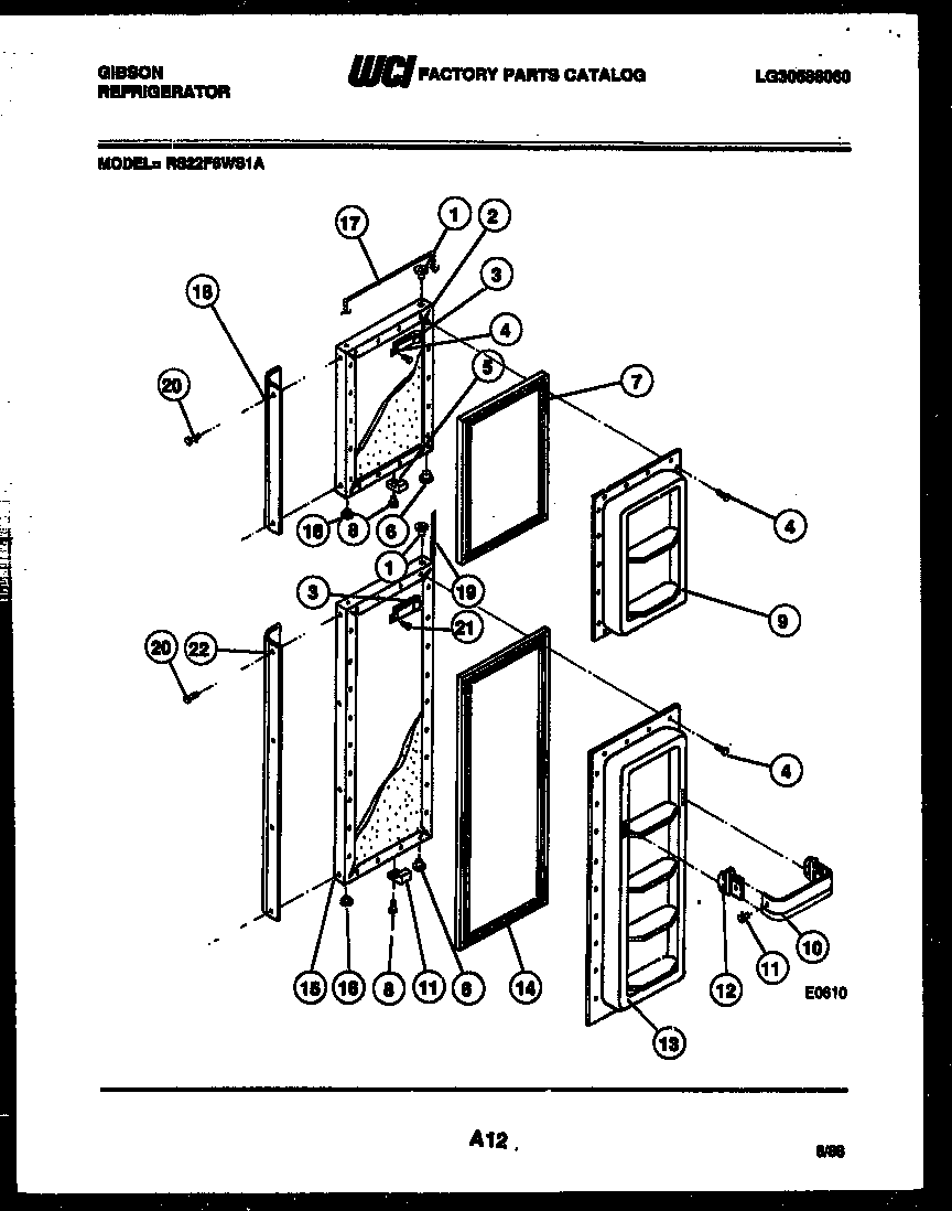 Refrigerator door parts
