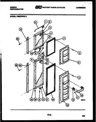 Refrigerator door parts