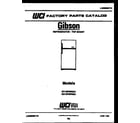 Gibson RT12F3WR2A cover page diagram
