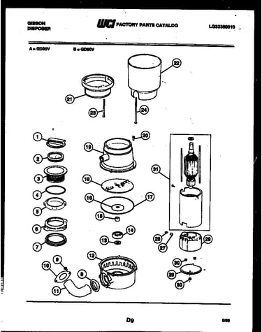Disposer body parts