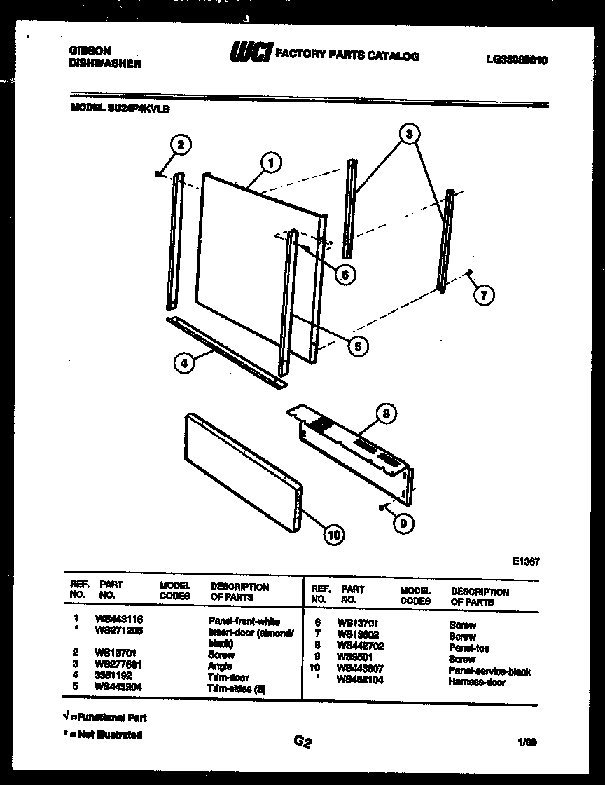 Outer door parts