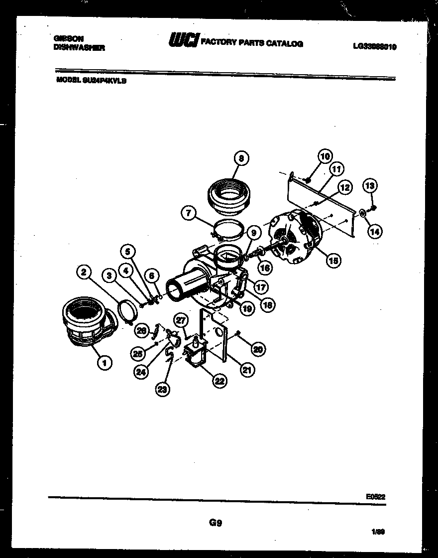 MOTOR PUMP PARTS