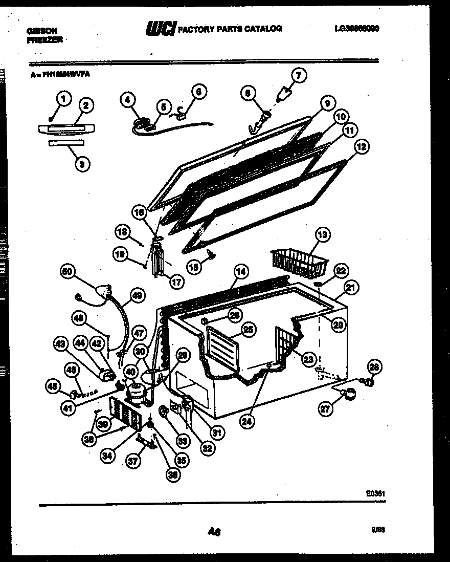 CHEST FREEZER PARTS